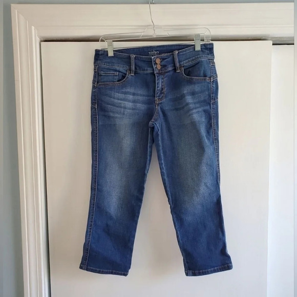 New York & Company SOHO Curve Creator Size 4 Jean Crop Capri Pant - Picture 1 of 6